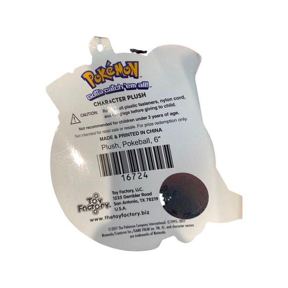 Set of 2 pokemon plush, Pokeball and Charmander - Picture 6 of 7